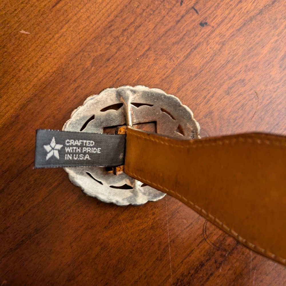 Brighton Brown LEATHER BELT LADIES SIZE MEDIUM - Picture 6 of 13